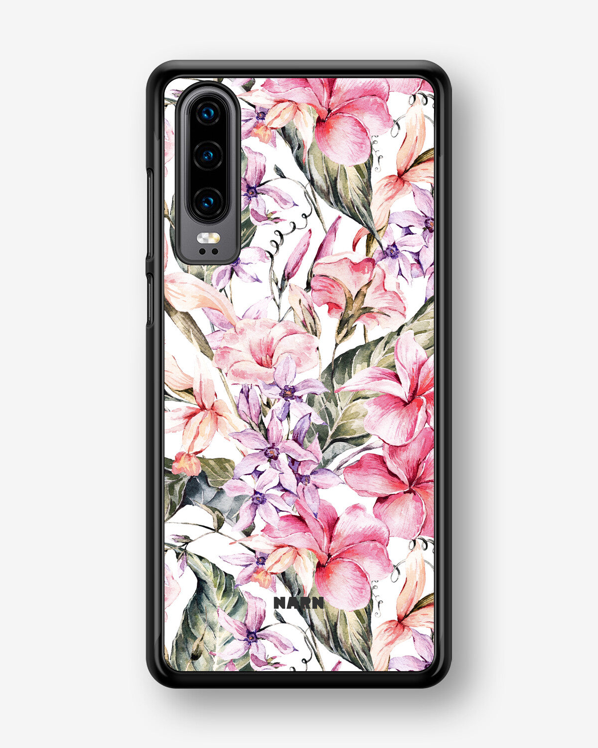Huawei P30 Hard Case – Watercolor Flowers - View 1