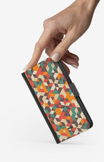 Huawei Y6 2019 Wallet Case - Retro Geometric - View 2