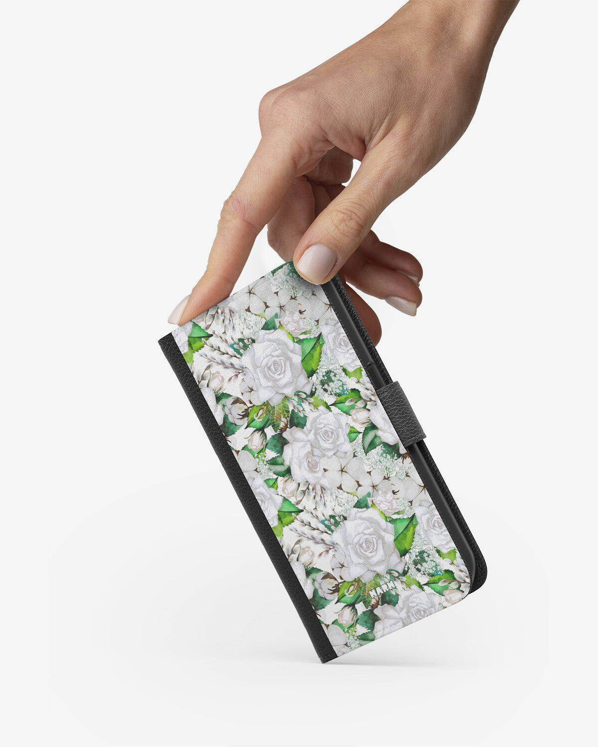 Huawei Y6 2019 Wallet Case - White Bloom - View 2