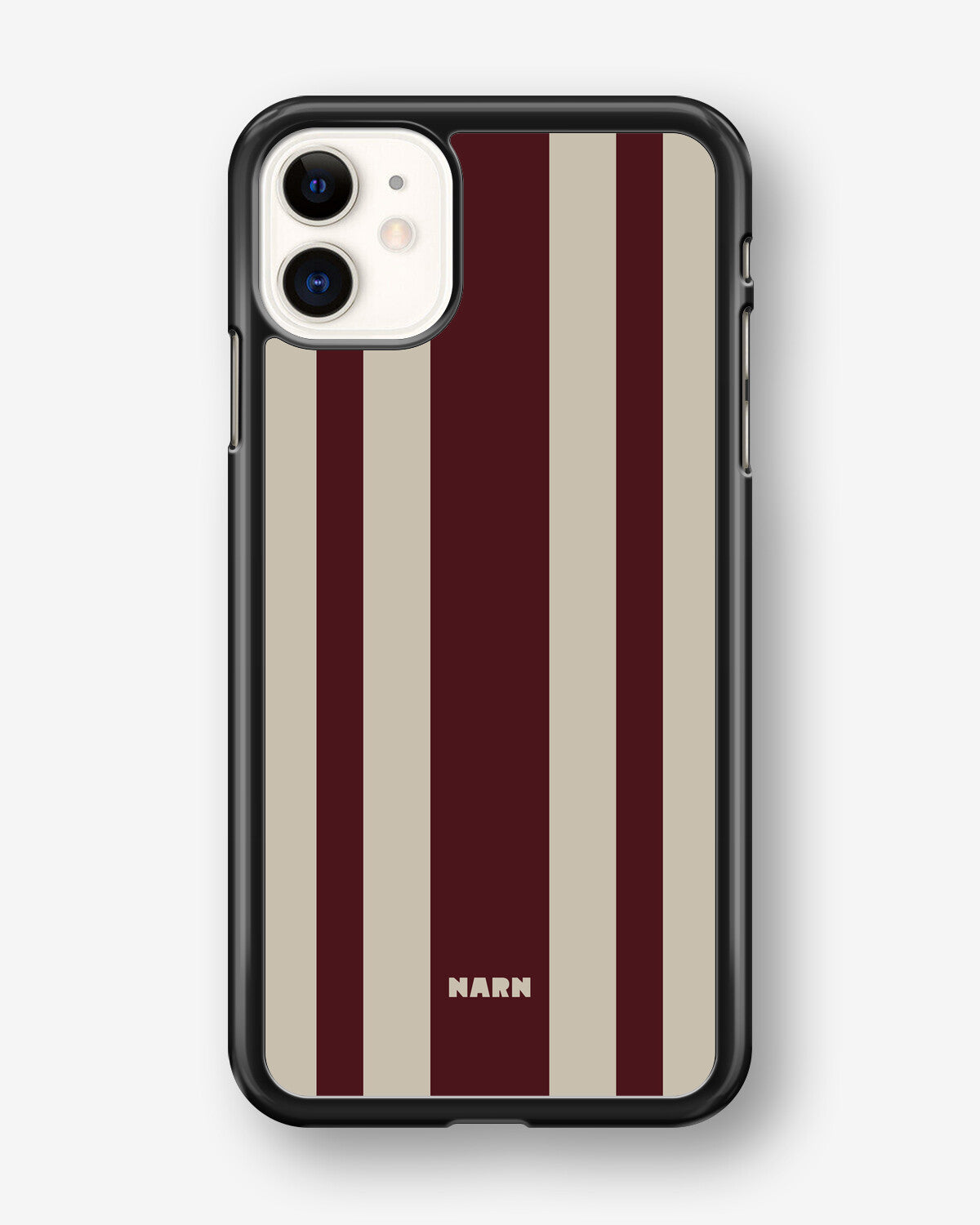 iPhone 11 Hard Case – Bordeaux Stripe - View 1