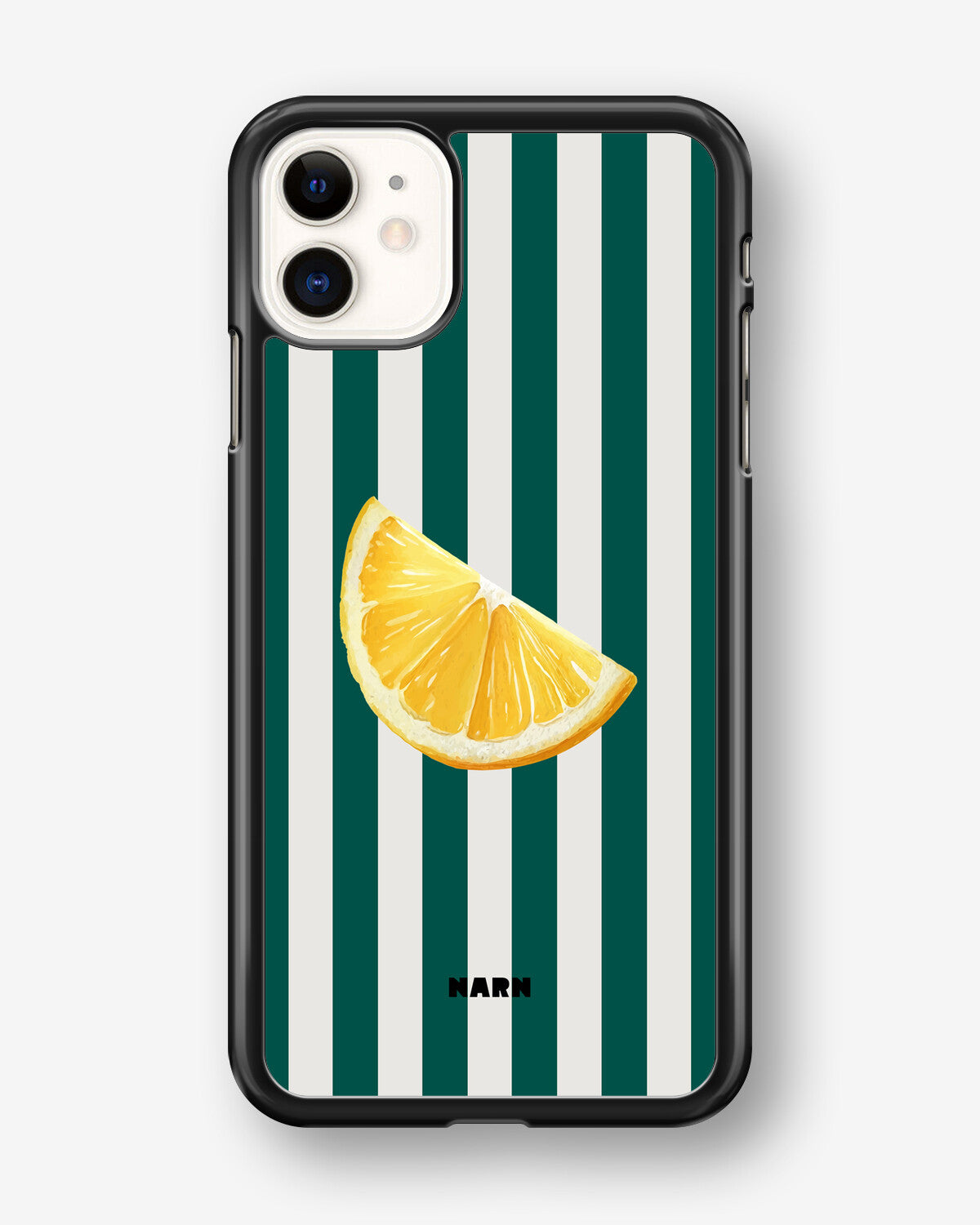 iPhone 11 Hard Case – Lemon Stripes - View 1