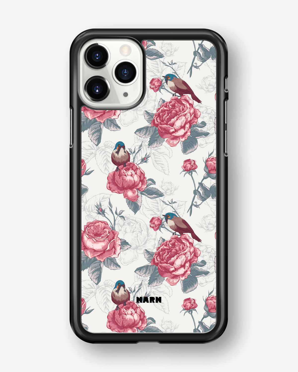 iPhone 11 Pro MAX Hard Case – Birds Among Roses - View 1