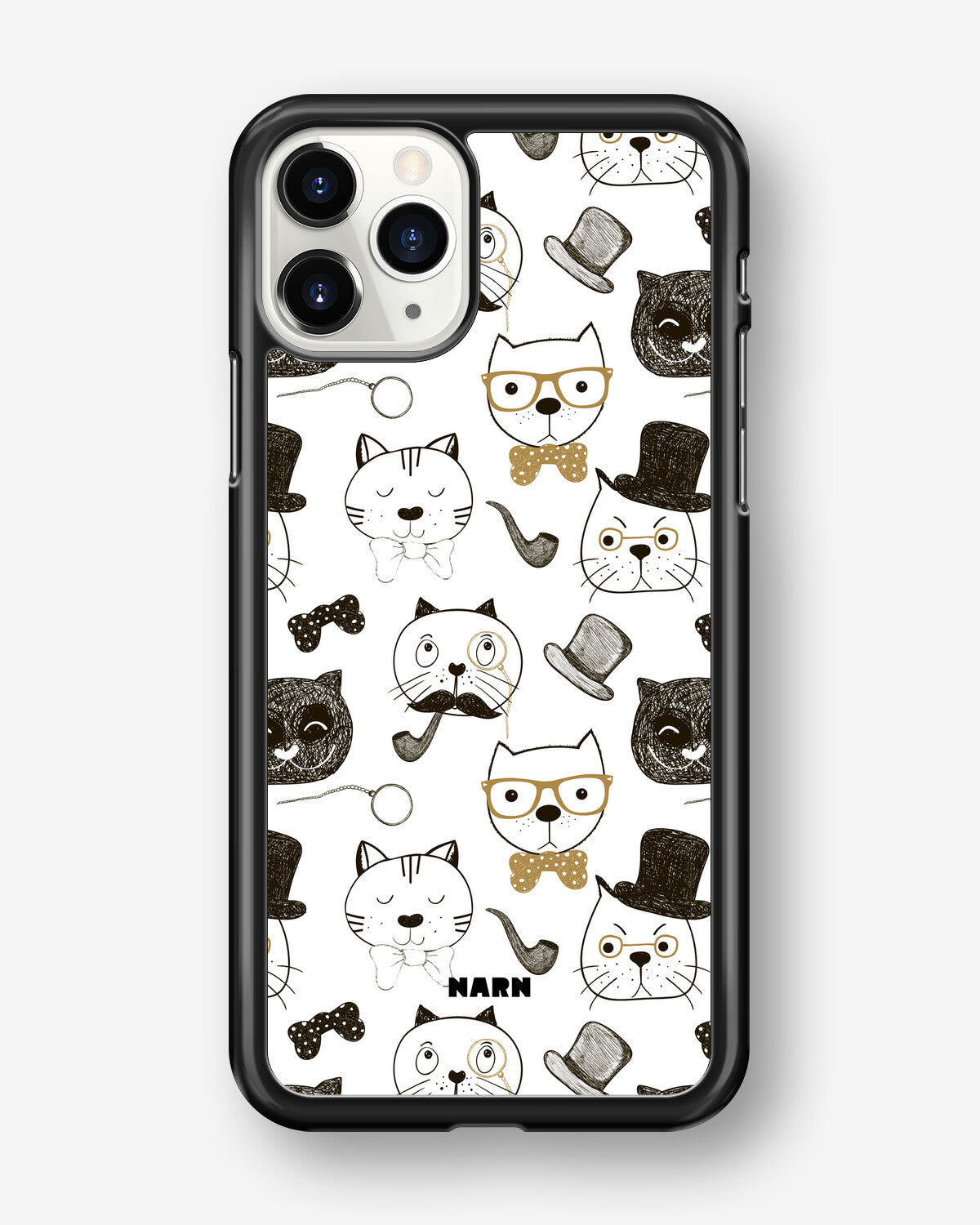 iPhone 11 Pro MAX Hard Case – Cartoon Cats - View 1
