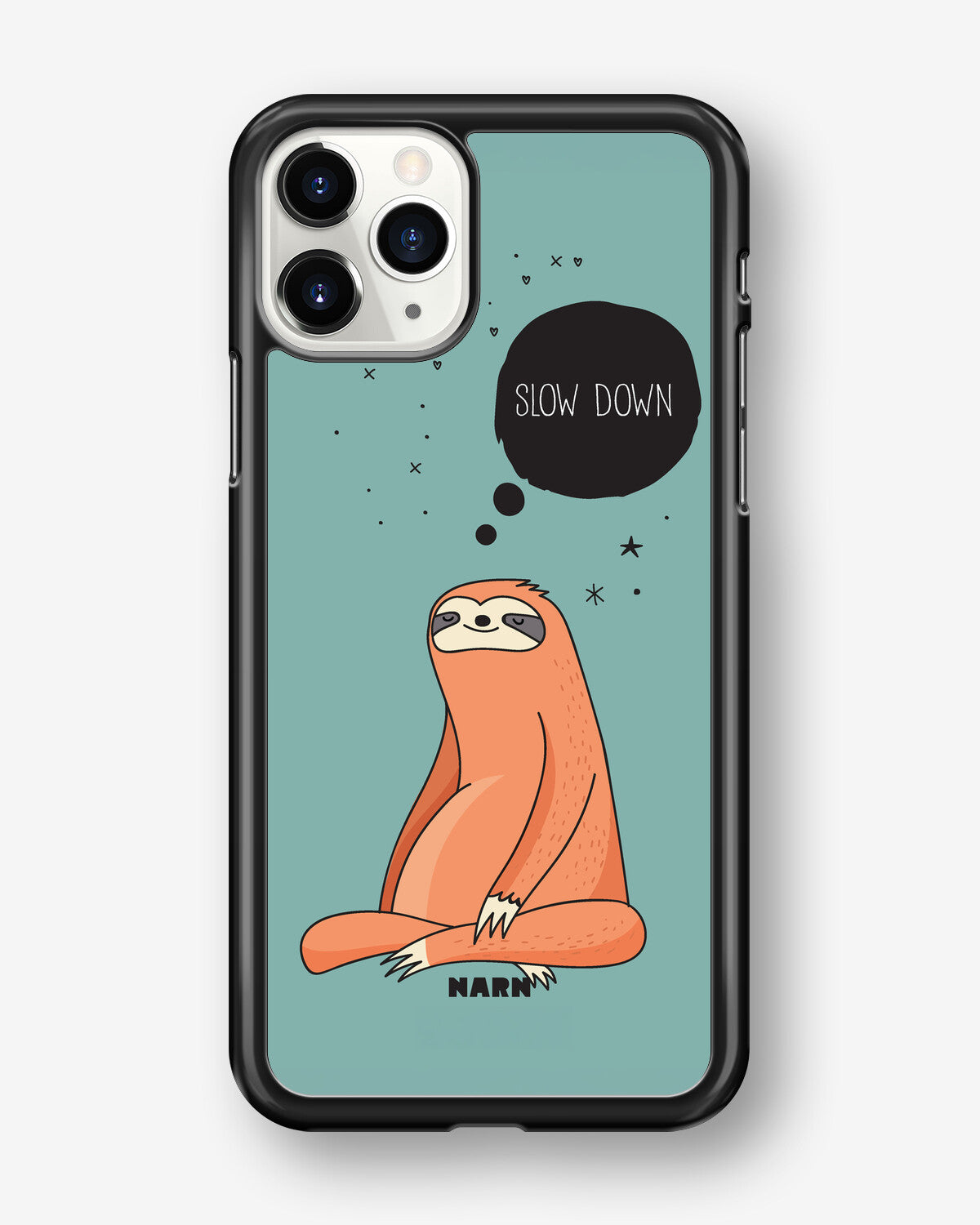 iPhone 11 Pro MAX Hard Case – Slow Down Sloth - View 1