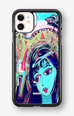 iPhone 11 Hard Case – Abstract Cat - View 1