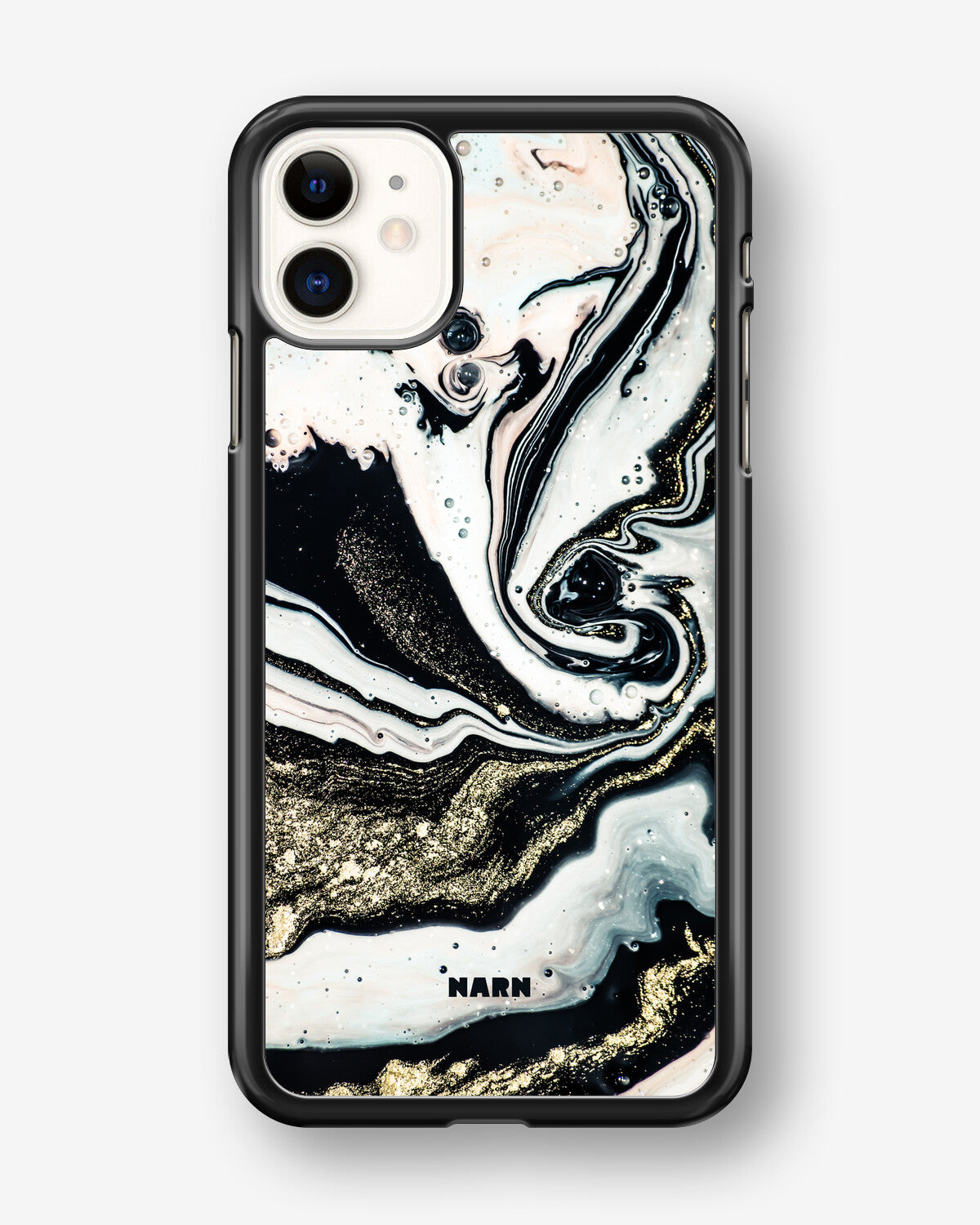 iPhone 11 Hard Case – Golden Swirl - View 1