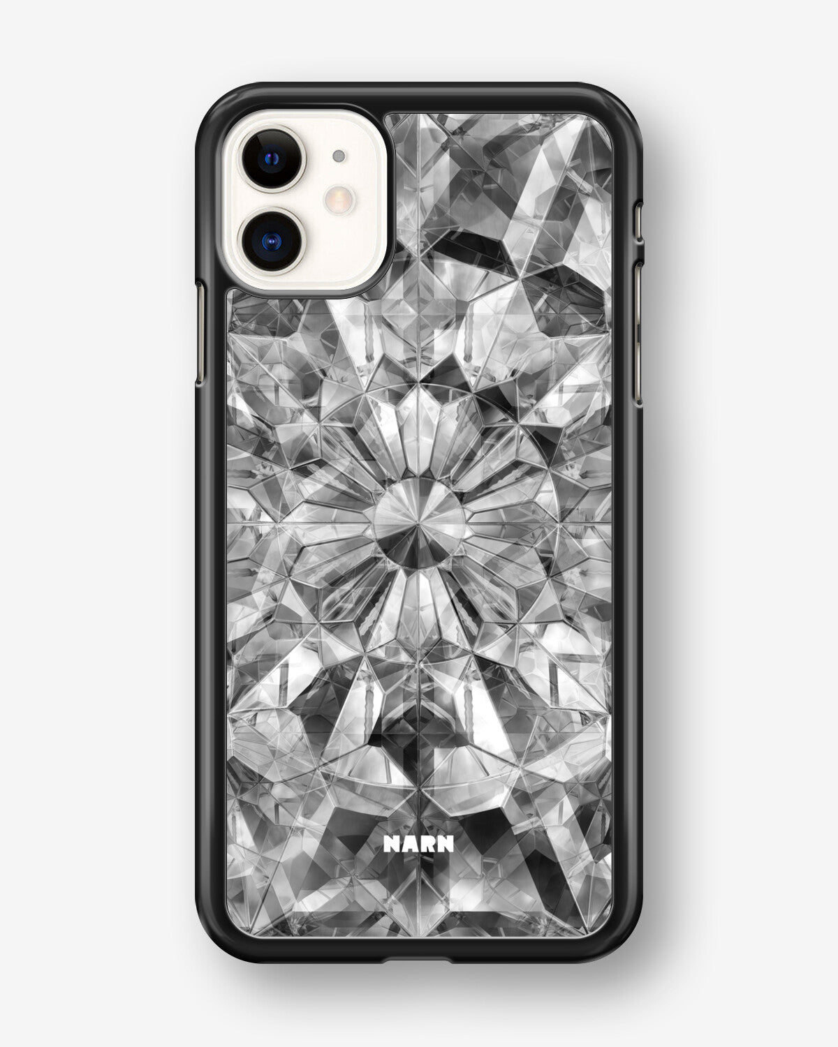 iPhone 11 Hard Case – Grey Crystals - View 1