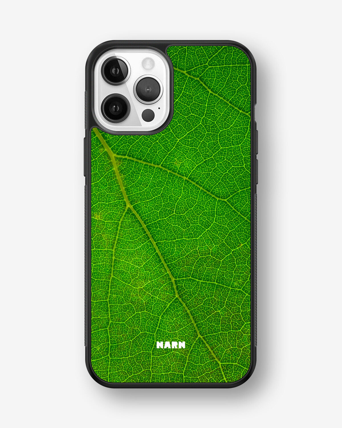 iPhone 12 / iPhone 12 Pro Hard Case – Green Leafy - View 1