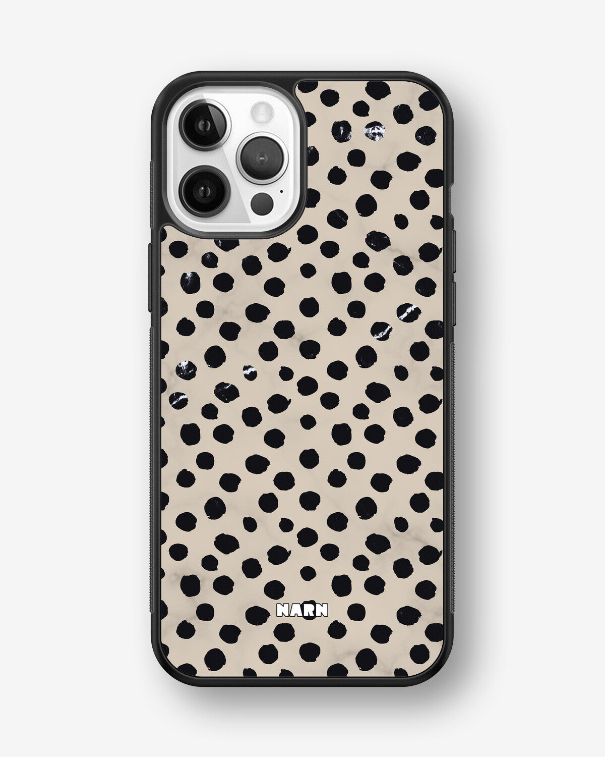 iPhone 12 / iPhone 12 Pro Hard Case – Marble Dots - View 1
