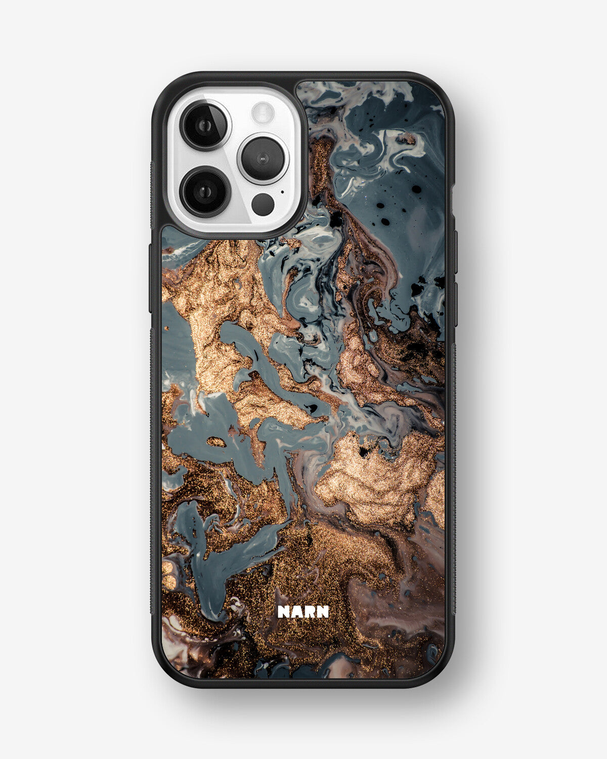 iPhone 12 / iPhone 12 Pro Hard Case – Molten Gold - View 1