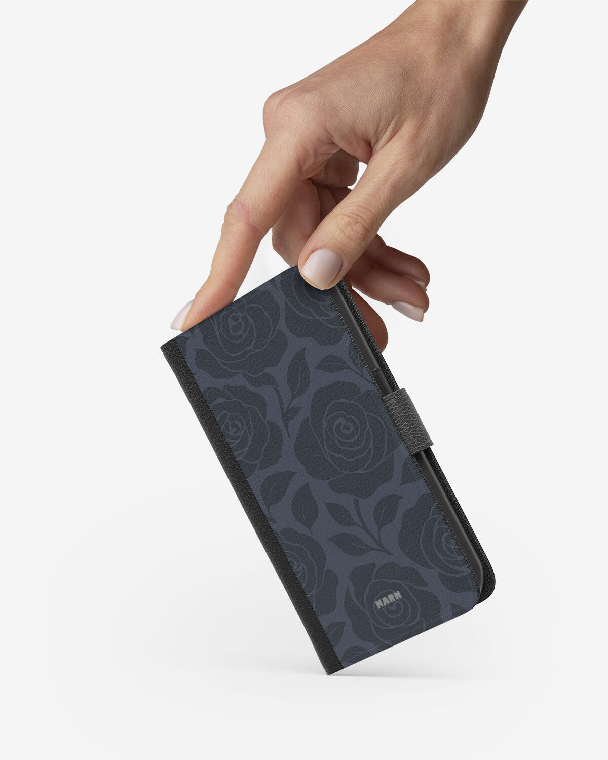 iPhone 12 / iPhone 12 Pro Wallet Case - Midnight Rose - View 2