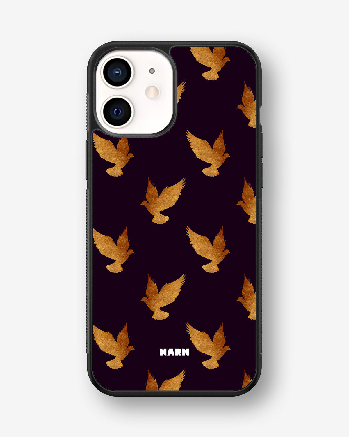 iPhone 12 Mini Hard Case – Royal Doves - View 1