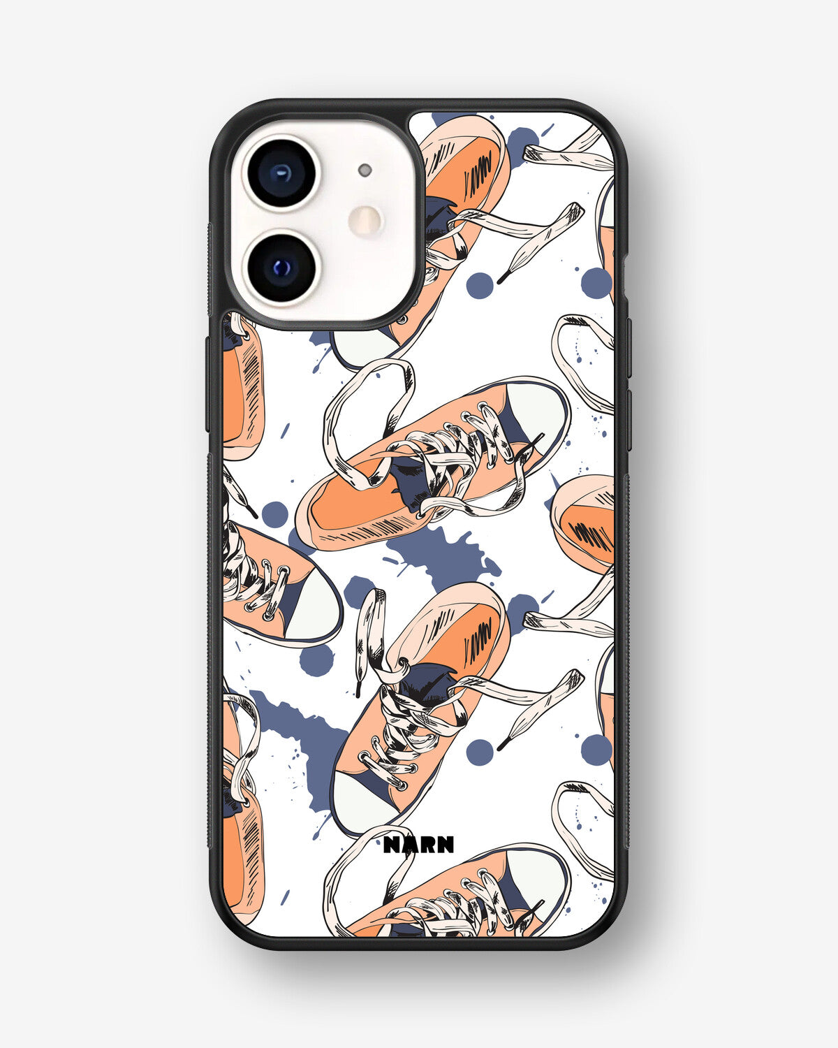 iPhone 12 Mini Hard Case – Apricot Sneakers - View 1