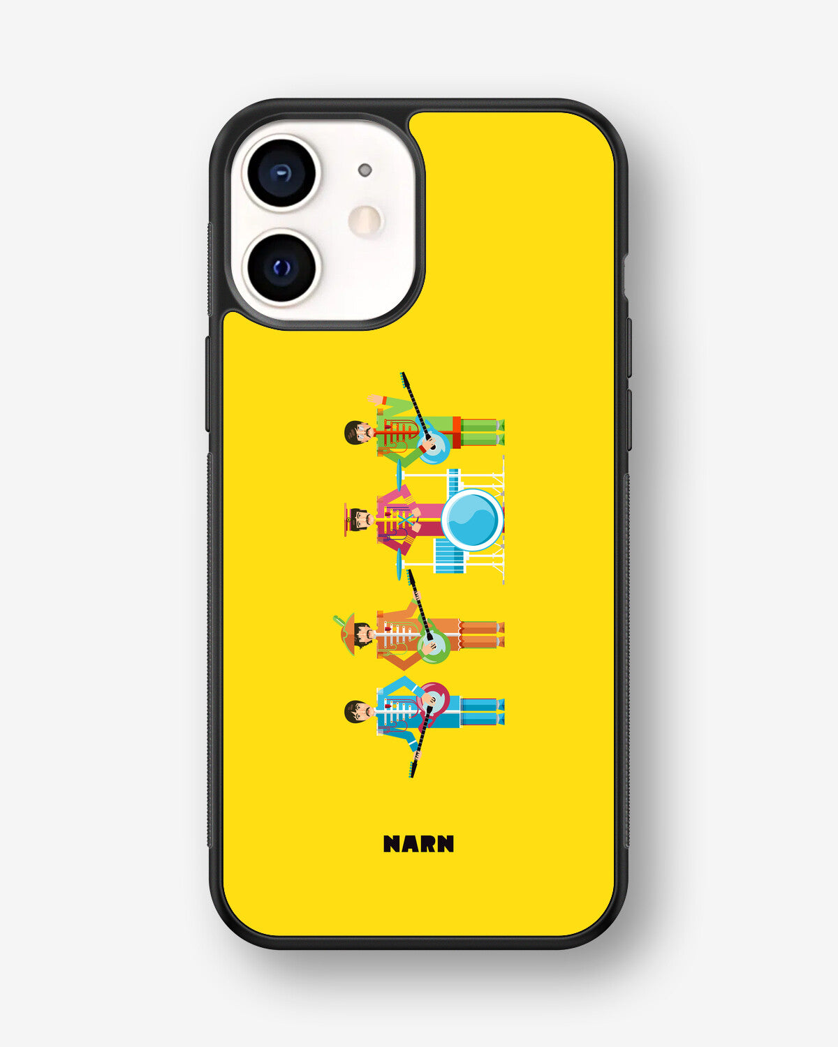 iPhone 12 Mini Hard Case – Beatles Yellow - View 1