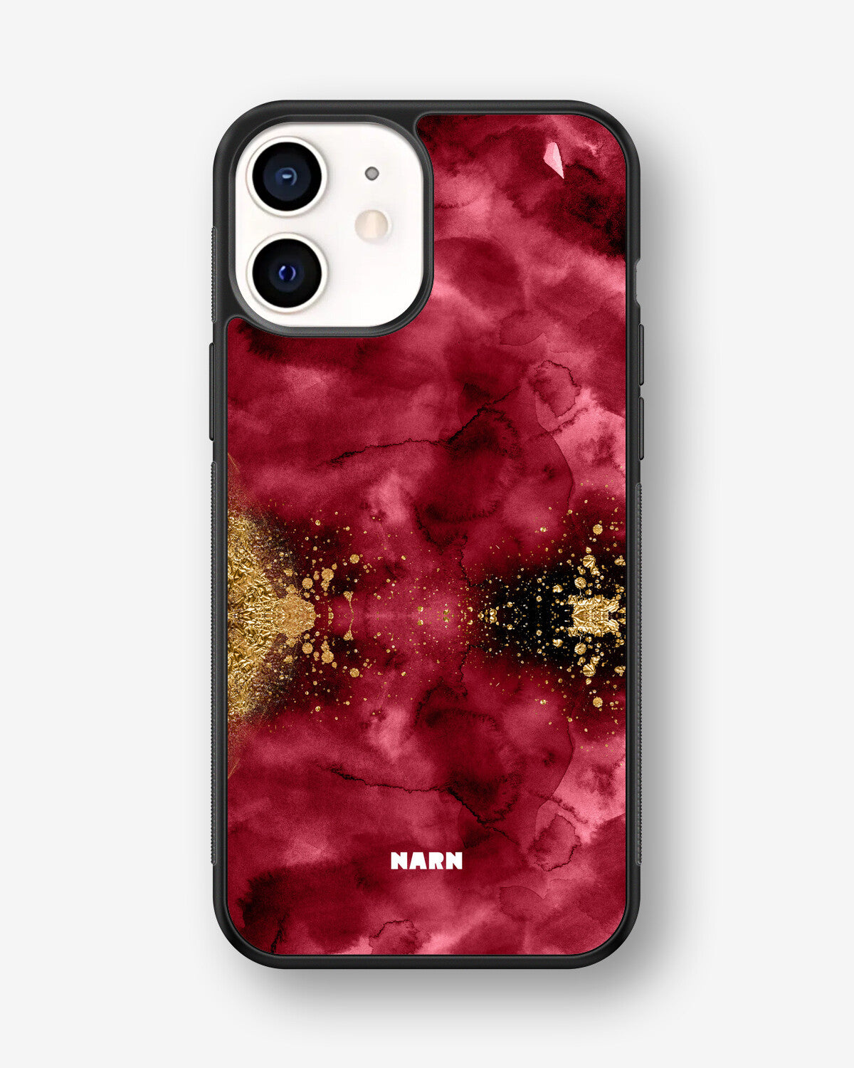 iPhone 12 Mini Hard Case – Burgendy Shimmer - View 1