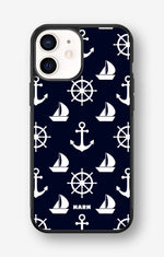 iPhone 12 Mini Hard Case – Deep Blue Voyage - View 1