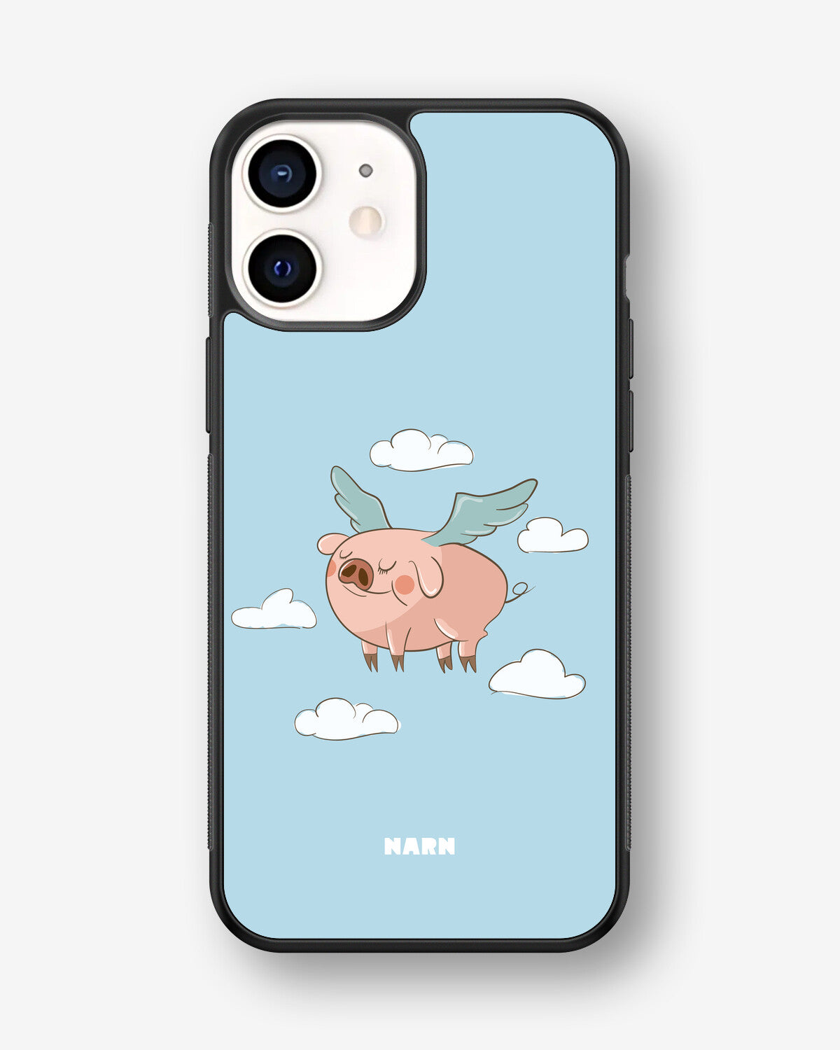 iPhone 12 Mini Hard Case – Dreamy Pig - View 1