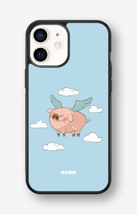iPhone 12 Mini Hard Case – Dreamy Pig - View 1