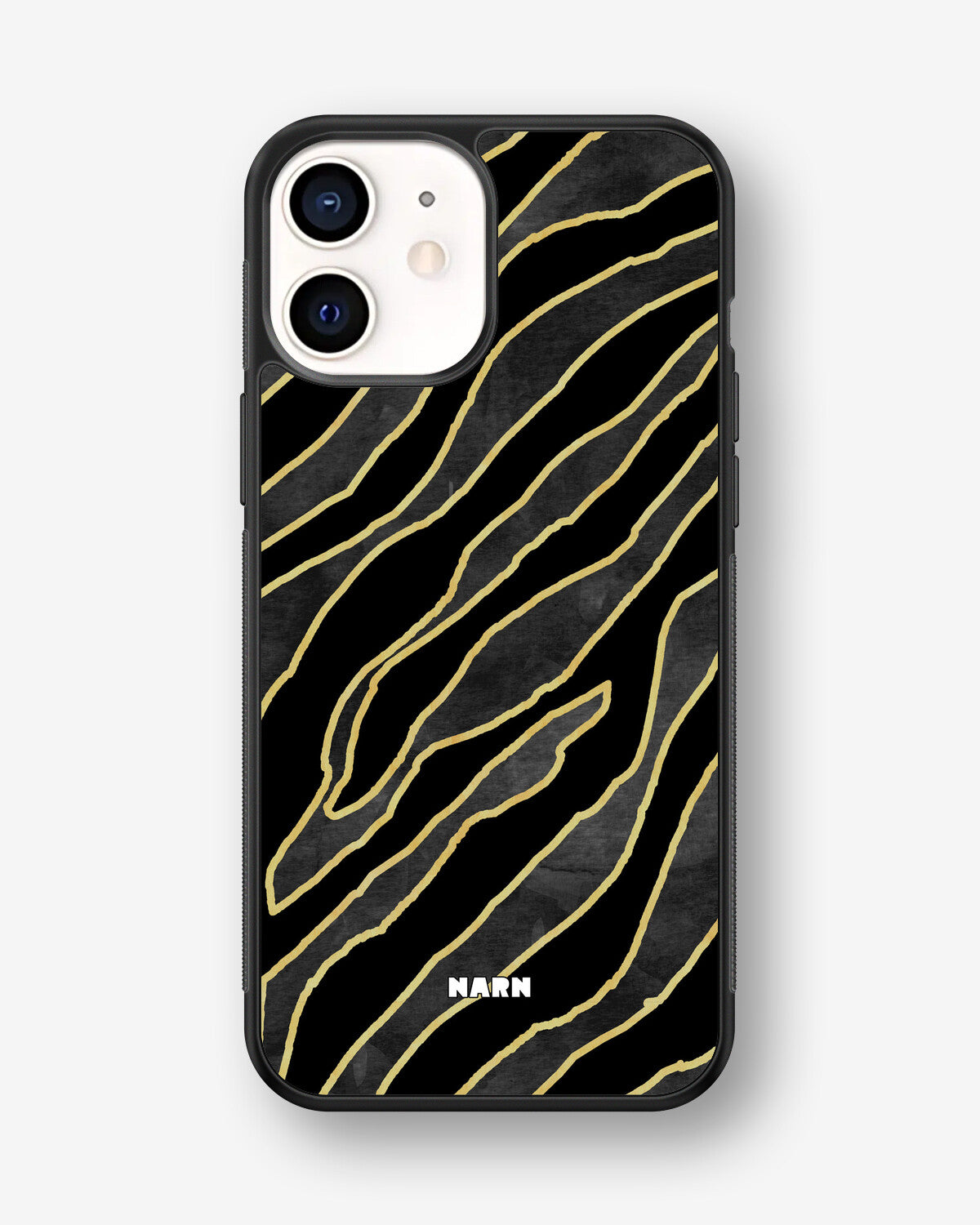 iPhone 12 Mini Hard Case – Golden Zebra - View 1