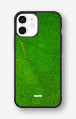 iPhone 12 Mini Hard Case – Green Leafy - View 1