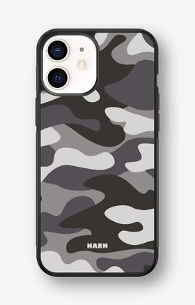 iPhone 12 Mini Hard Case – Grey Camo - View 1