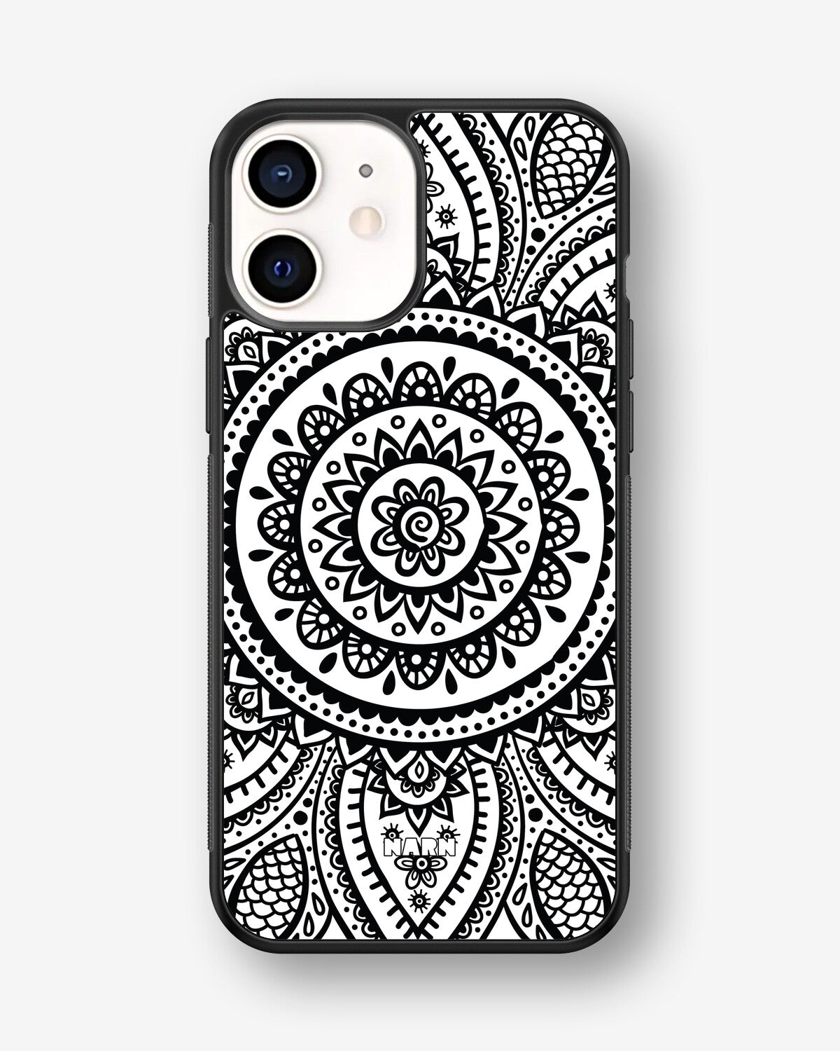 iPhone 12 Mini Hard Case – Henna Mandala - View 1