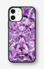 iPhone 12 Mini Hard Case – Lavender Crystals - View 1