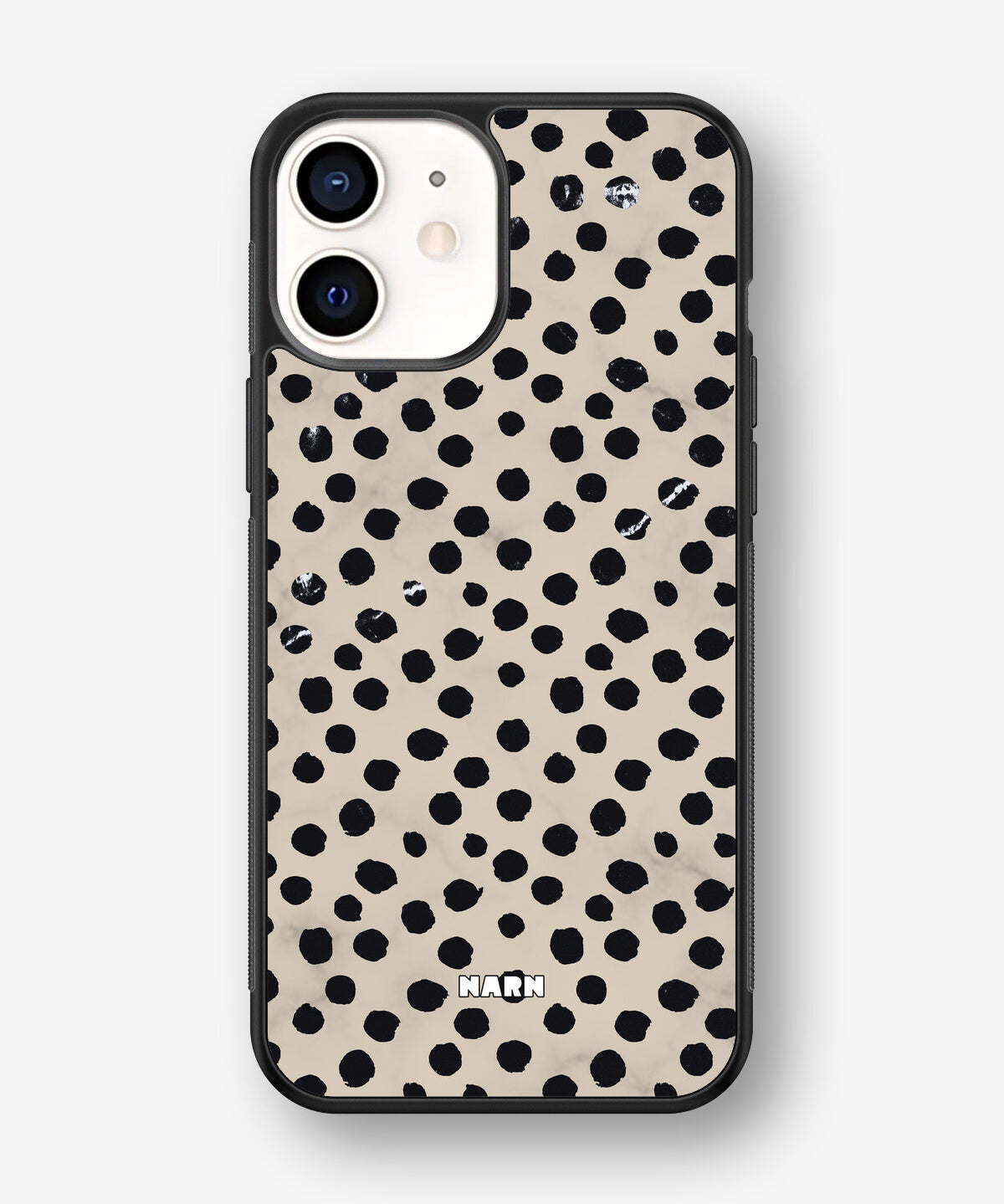 iPhone 12 Mini Hard Case – Marble Dots - View 1