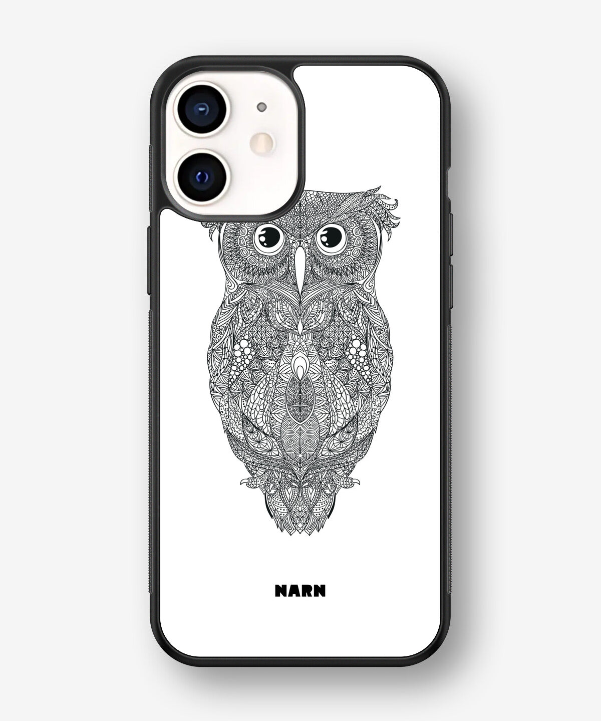 iPhone 12 Mini Hard Case – Owl - View 1