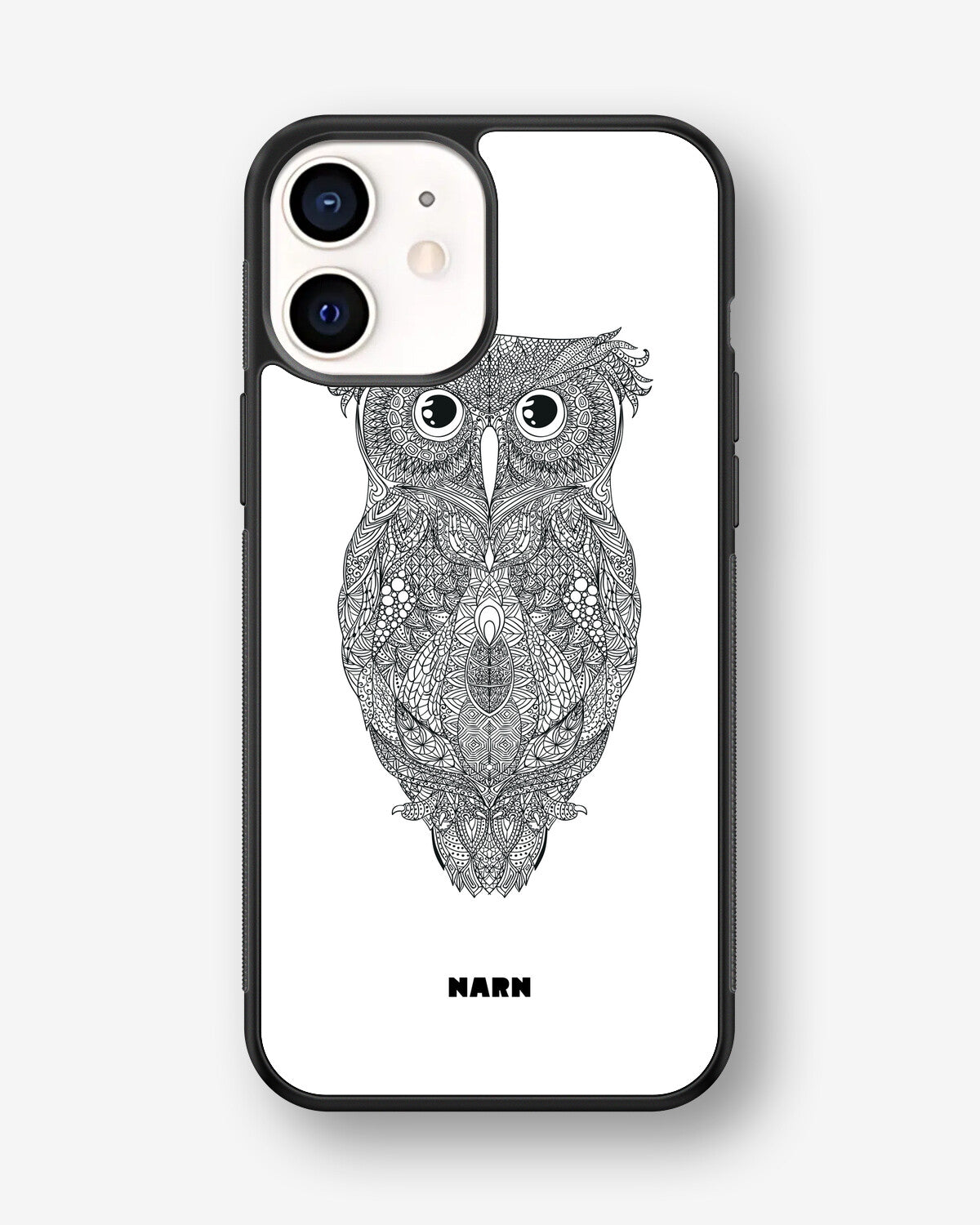 iPhone 12 Mini Hard Case – Owl - View 1
