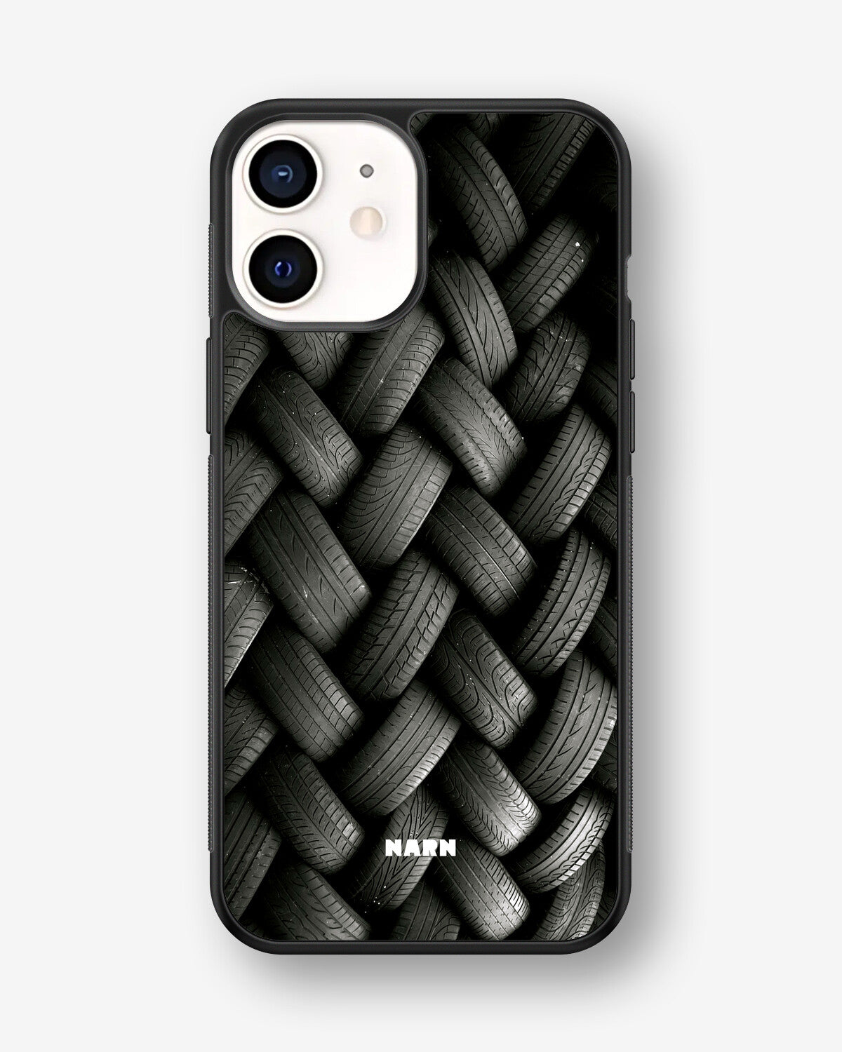 iPhone 12 Mini Hard Case – Tires Wall - View 1