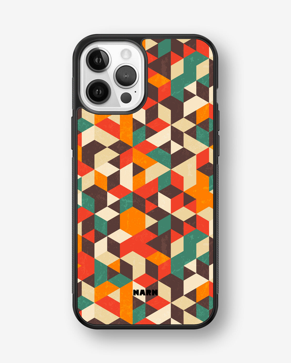 iPhone 12 Pro Max Hard Case – Retro Geometric - View 1