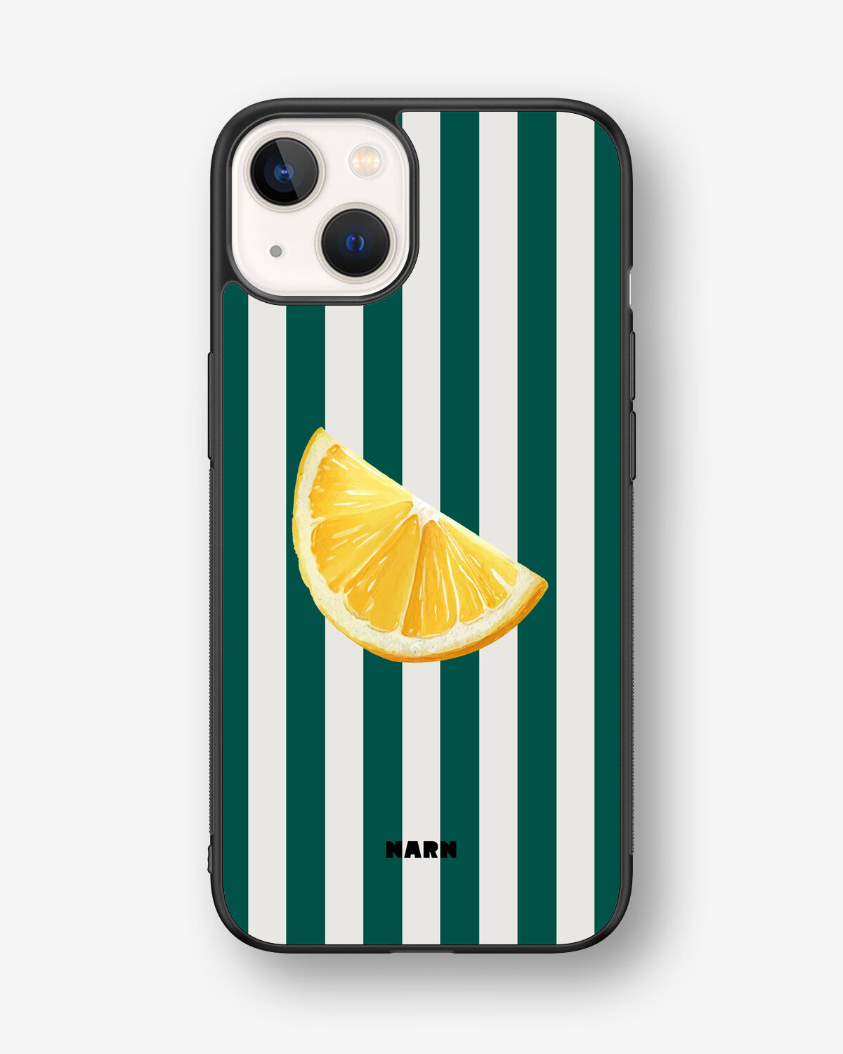 iPhone 13 Hard Case – Lemon Stripes - View 1
