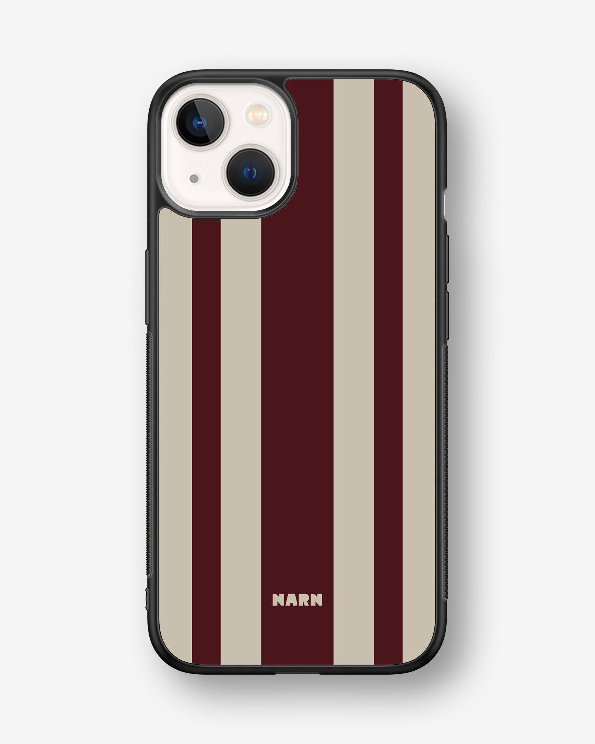 iPhone 13 Mini Hard Case – Bordeaux Stripe - View 1