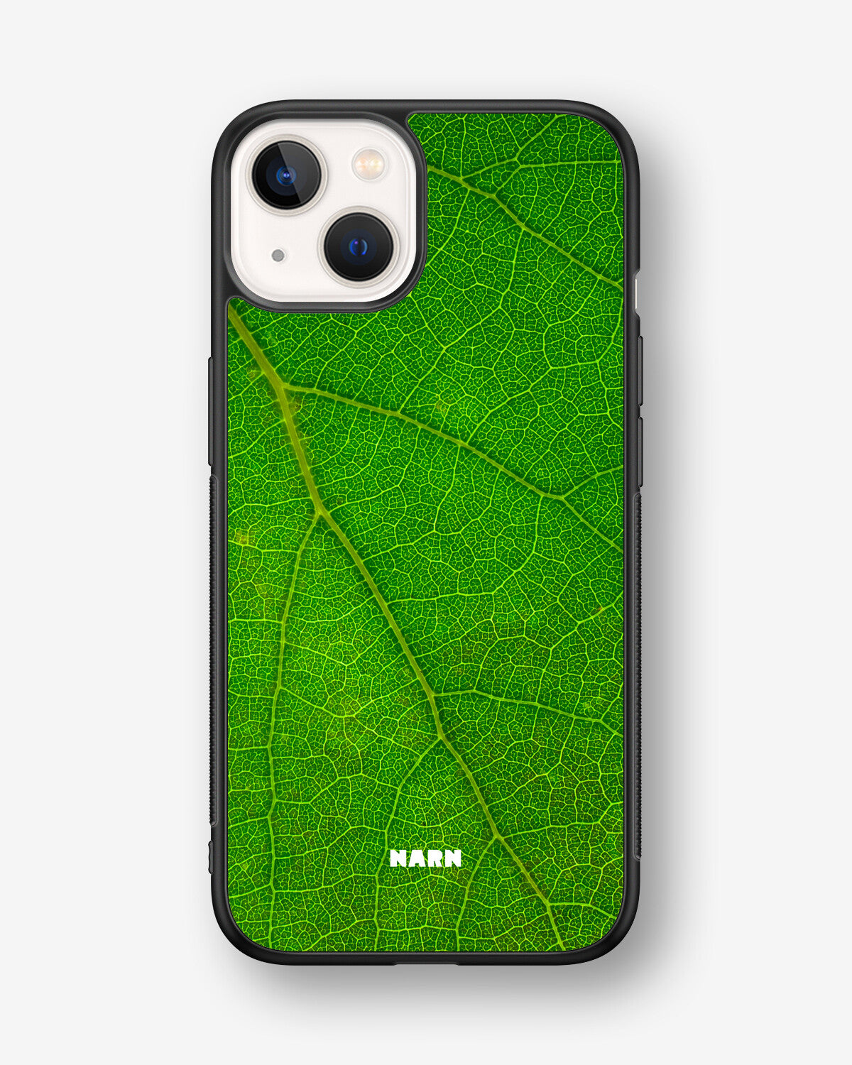 iPhone 13 Mini Hard Case – Green Leafy - View 1