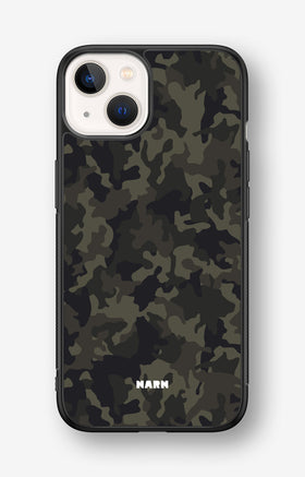 iPhone 13 Mini Hard Case – Jungle Green Camo - View 1