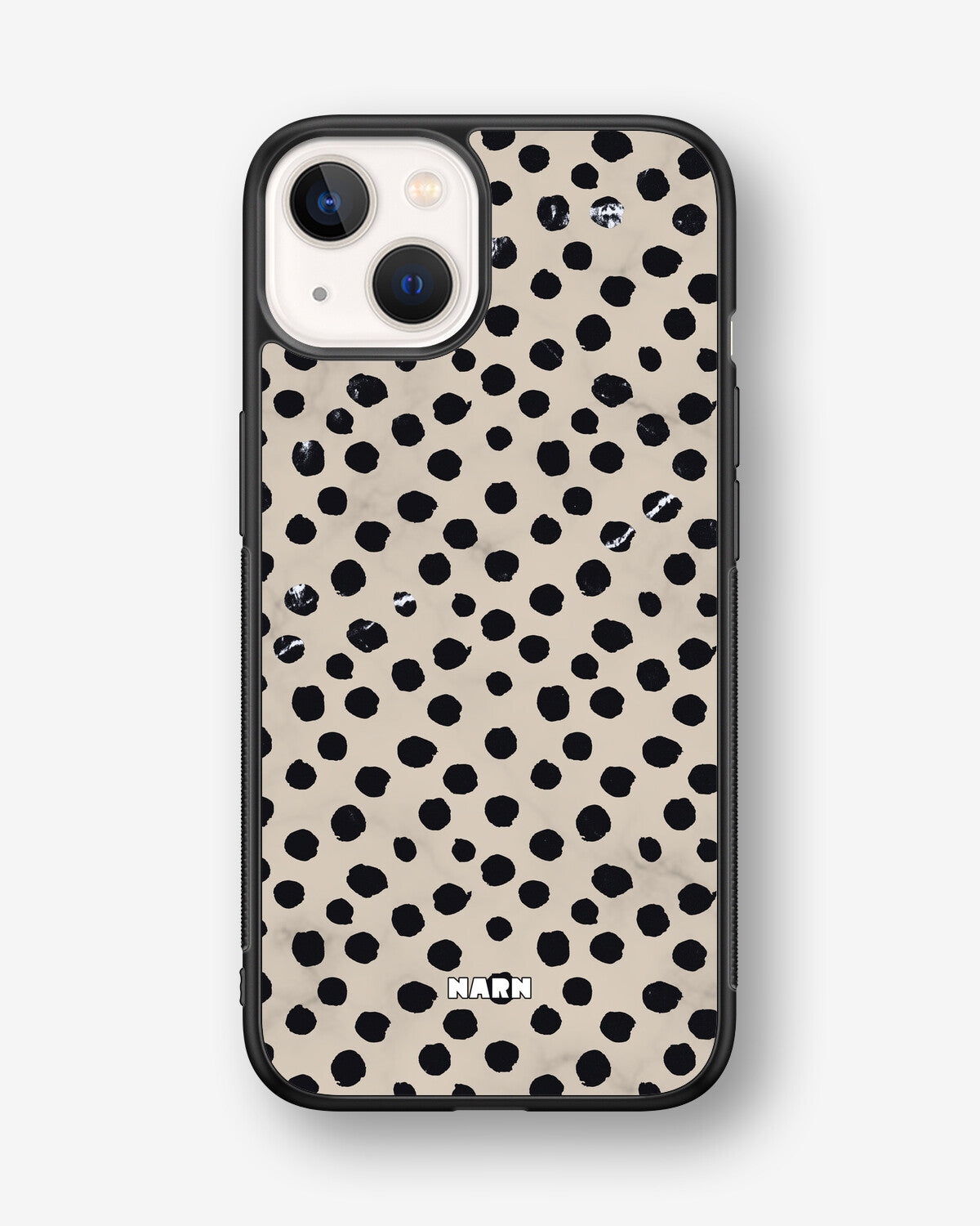 iPhone 13 Mini Hard Case – Marble Dots - View 1