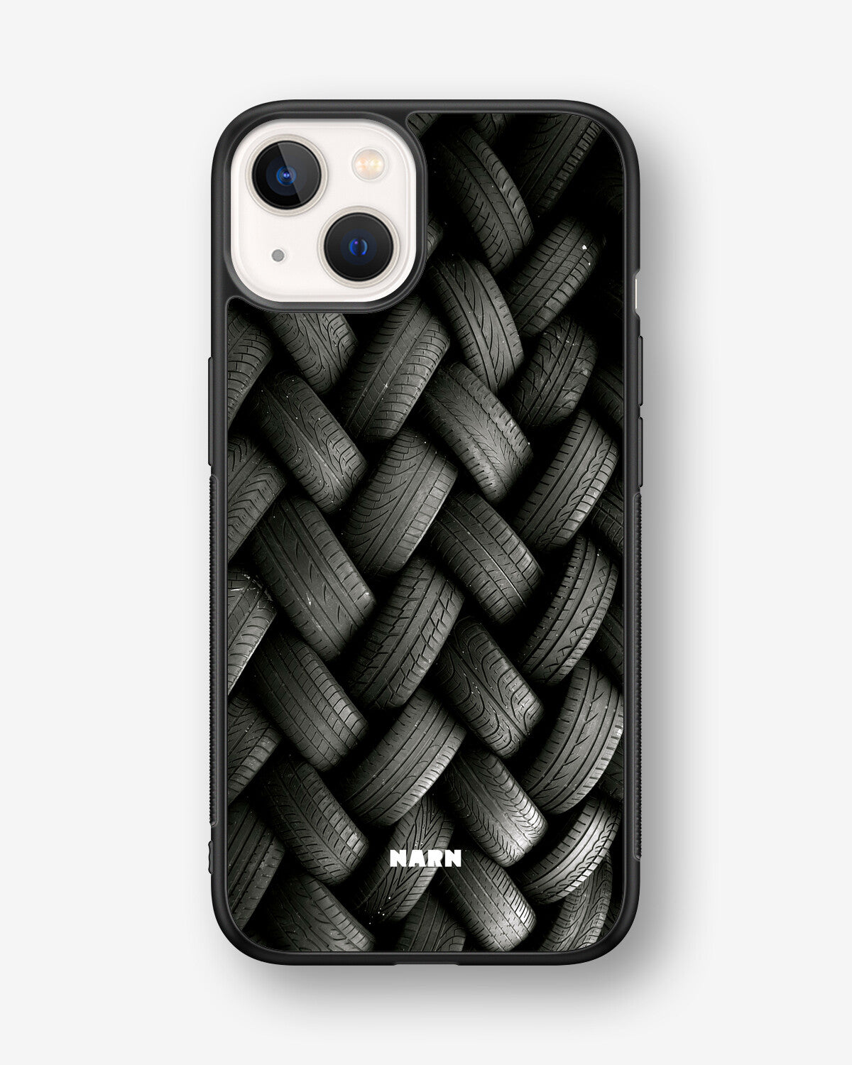 iPhone 13 Mini Hard Case – Tires Wall - View 1