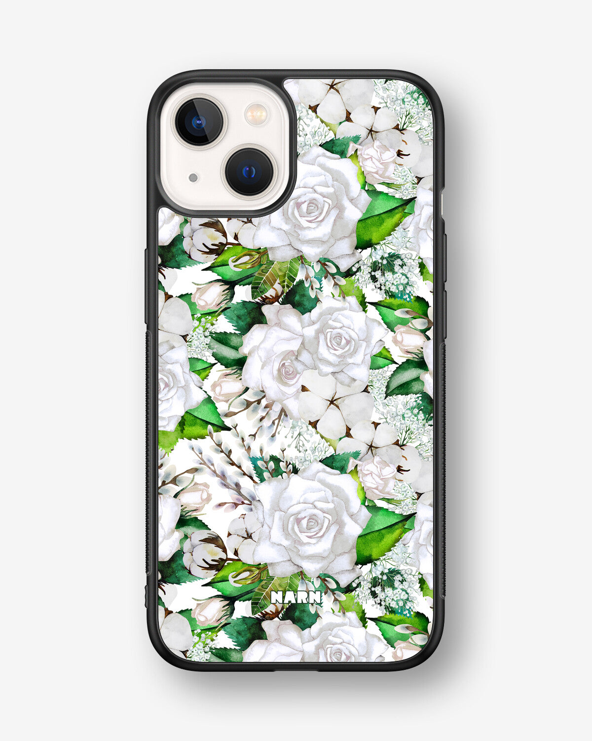 iPhone 13 Mini Hard Case – White Bloom - View 1