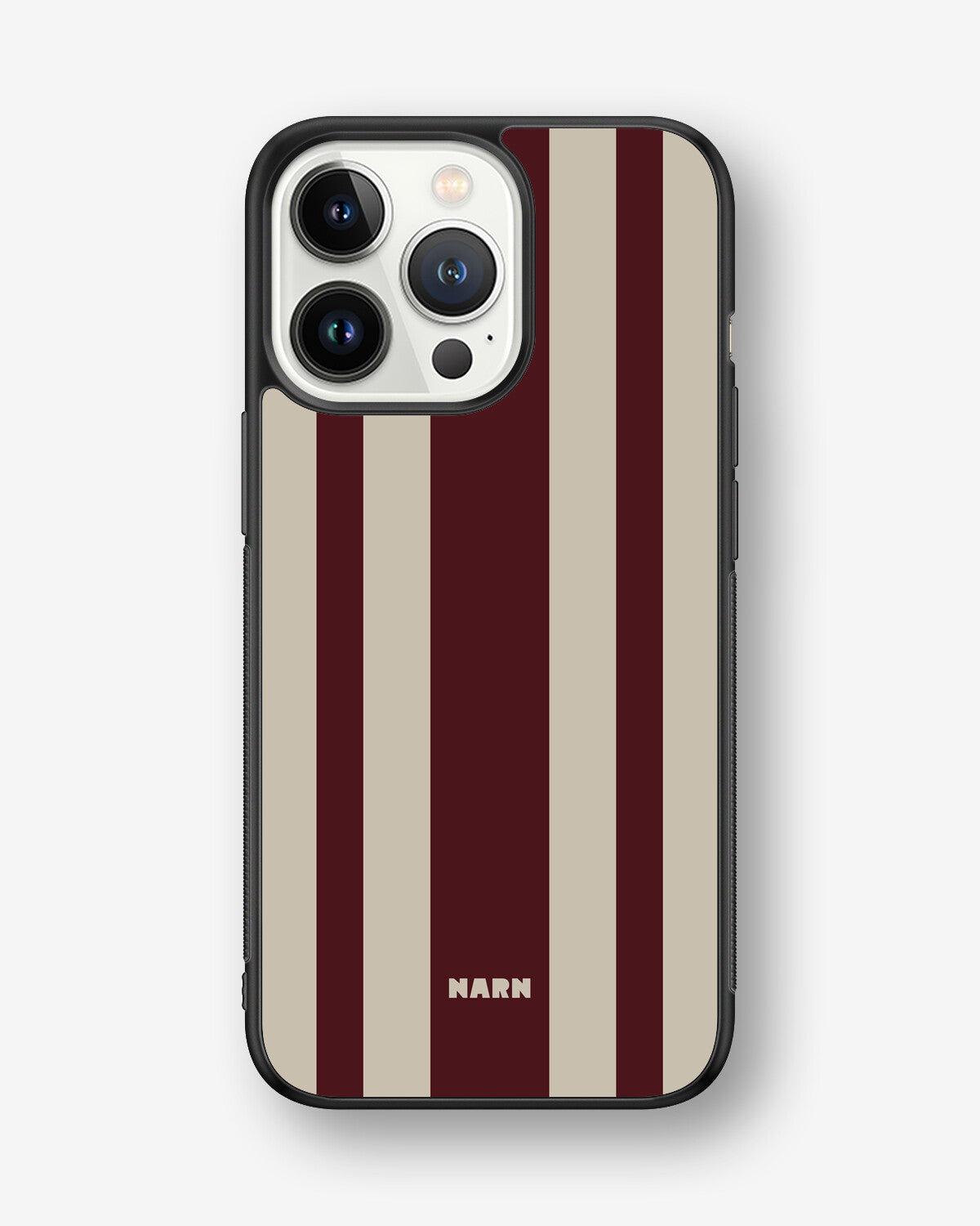 iPhone 13 Pro Hard Case – Bordeaux Stripe - View 1