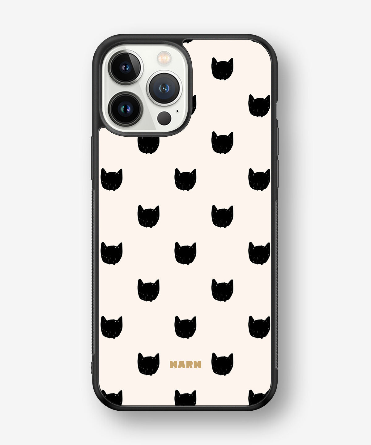 iPhone 13 Pro Max Hard Case – Kitty Dots - View 1