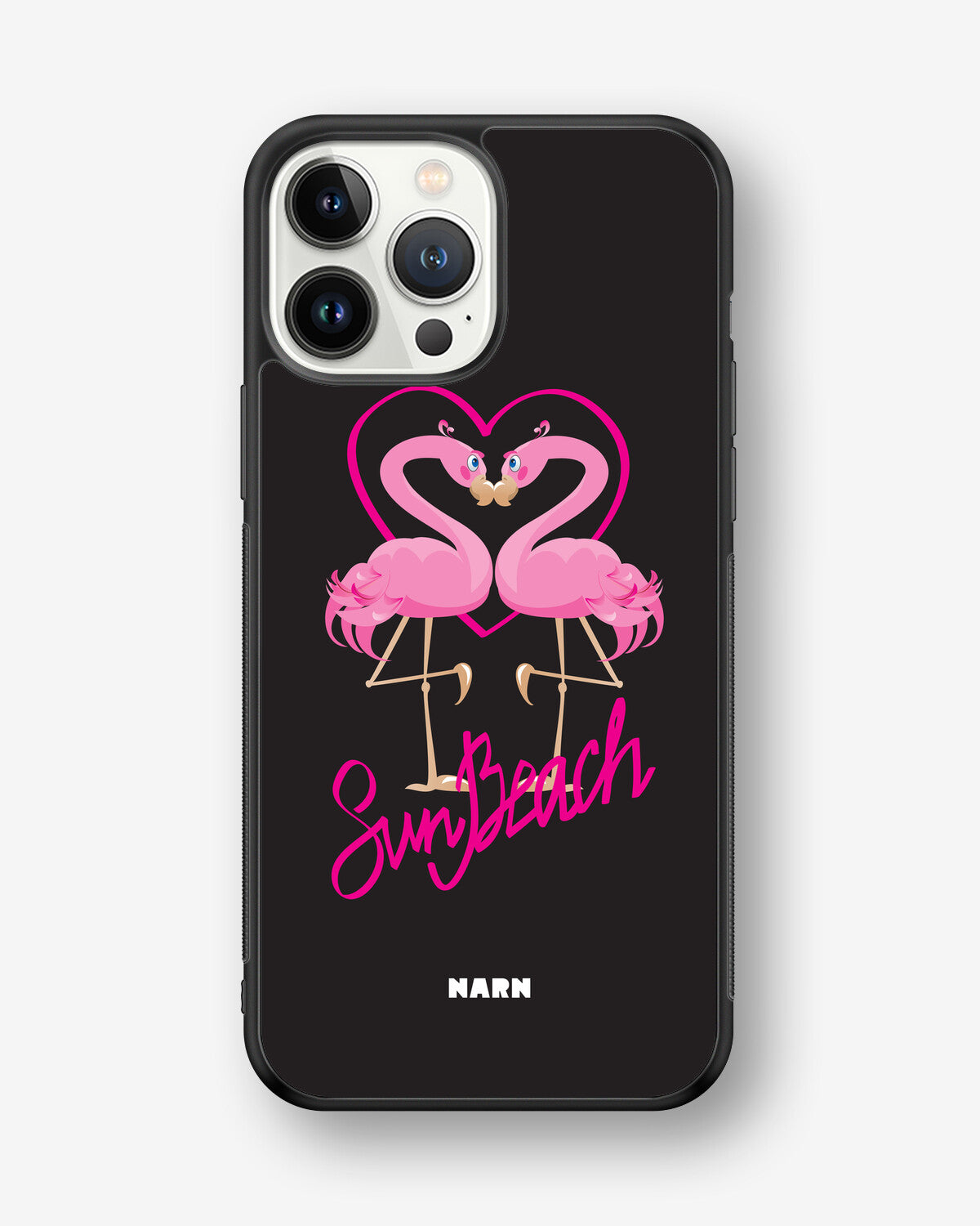 iPhone 13 Pro Max Hard Case – Beach Flamingo - View 1