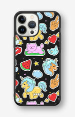 iPhone 13 Pro Max Hard Case – Cute Stickers - View 1