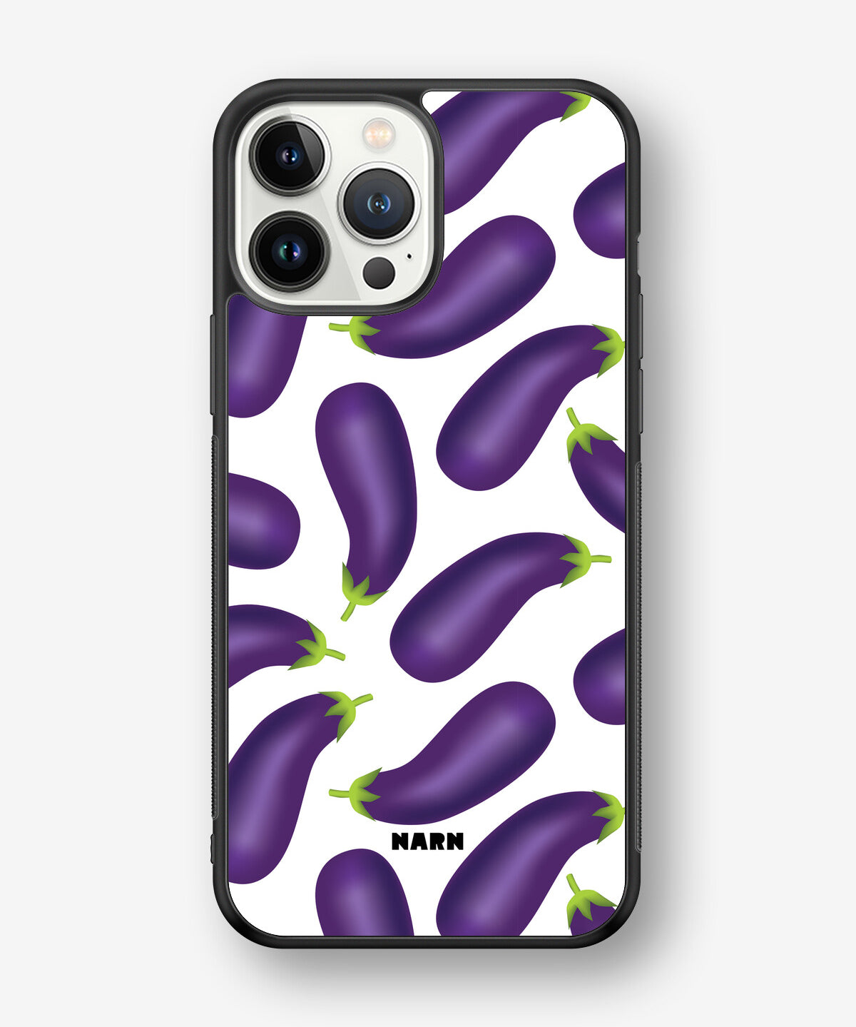 iPhone 13 Pro Max Hard Case – Eggplant Pattern - View 1