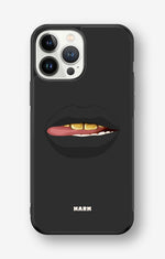 iPhone 13 Pro Max Hard Case – Golden Lips - View 1