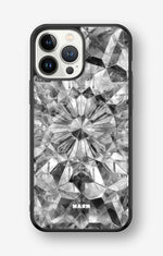 iPhone 13 Pro Max Hard Case – Grey Crystals - View 1