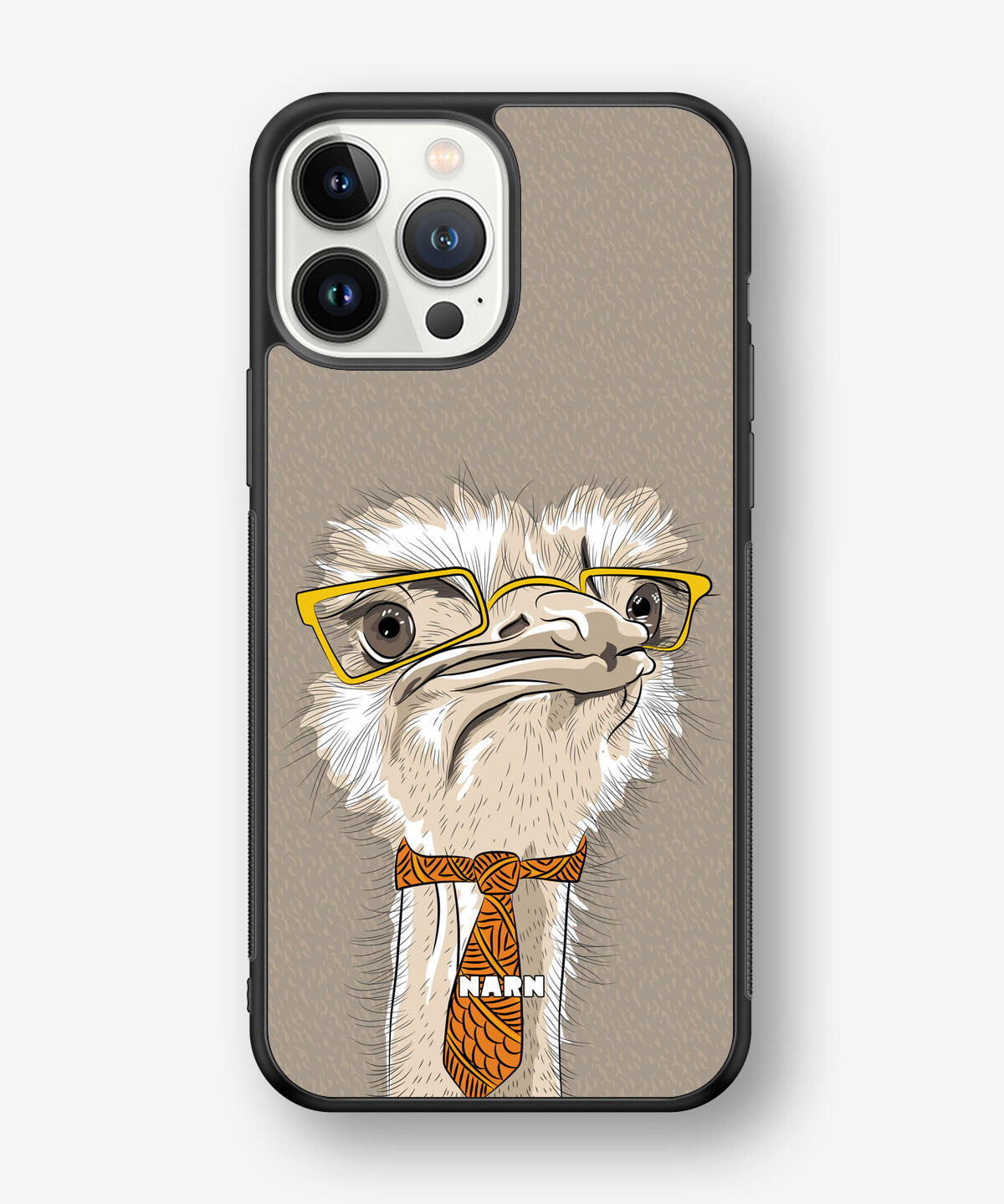 iPhone 13 Pro Max Hard Case – Hipster Ostrich - View 1