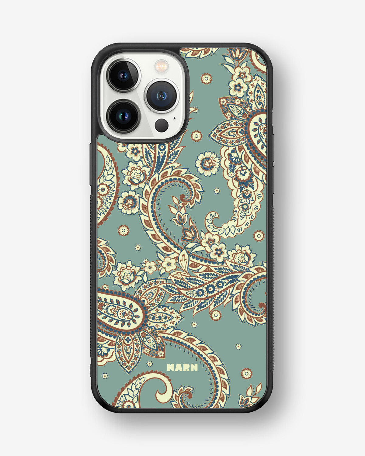 iPhone 13 Pro Max Hard Case – Paisley Green - View 1