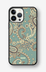 iPhone 13 Pro Max Hard Case – Paisley Green - View 1