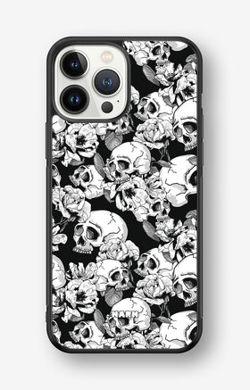 iPhone 13 Pro Max Hard Case – Skull Garden - View 1